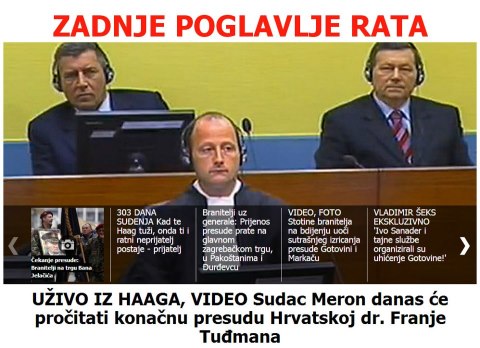 [BREAKING] Počinje izricanje presude generalima Gotovini i Markaču!

Opširnije pročitajte ovdje: http://bit.ly/Wd7Y8S